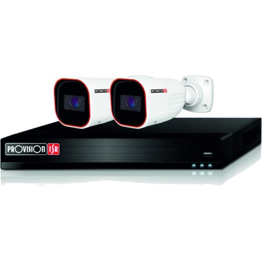 Provision 2db 2Mpixeles IP kamerás 8 csatornás video rögzítő rendszer PR-IPkitSmart2D